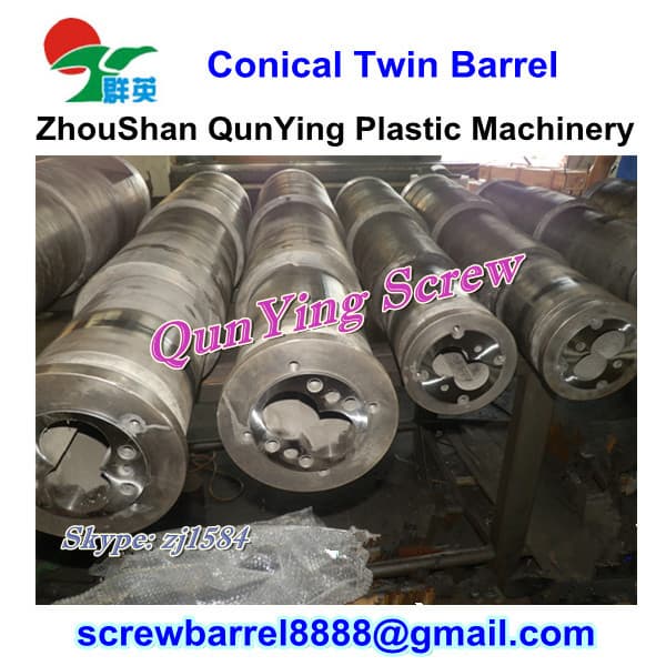 Conical twin screw and barrel 65_132